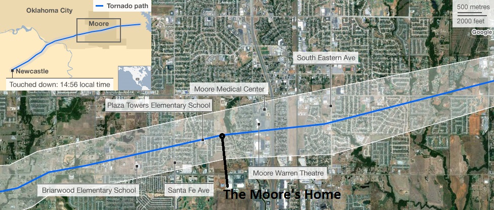 Moore Tornado Path_2